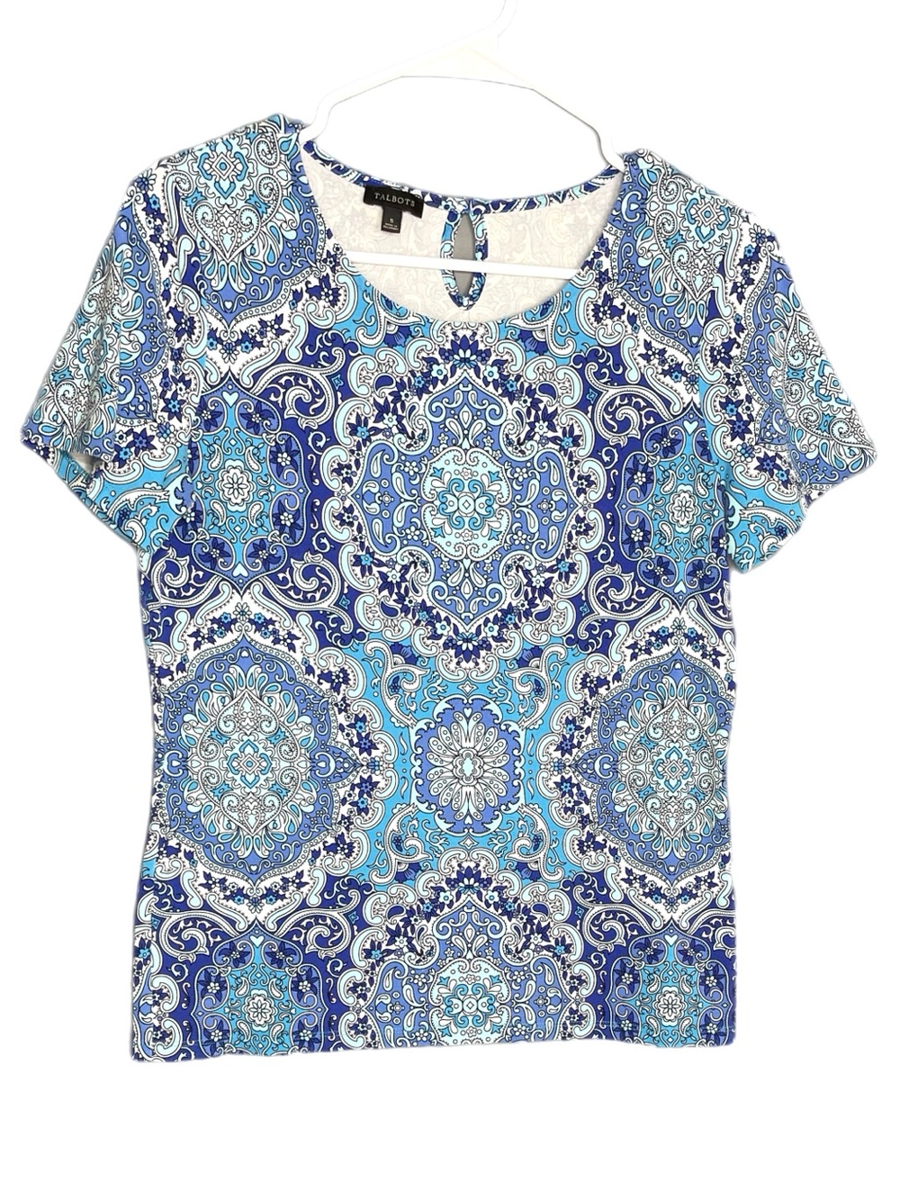 Talbots Short Sleeve Stretch Shirt Women’s Size Small